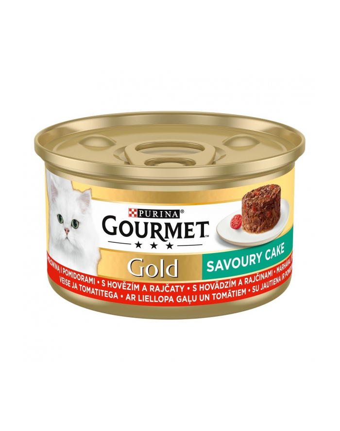 purina nestle GOURMET GOLD - Savoury Cake z Wołowiną i pomidorami 85g główny