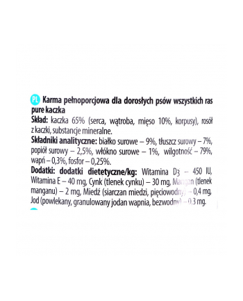 DOLINA NOTECI Pure Kaczka 400g