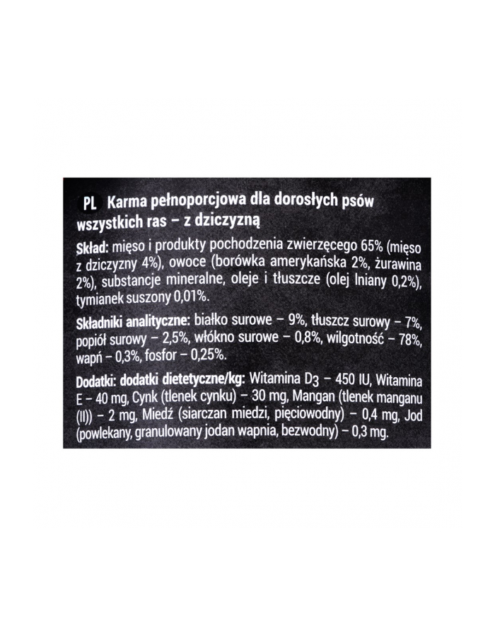 dolina noteci DOLNOTECI Karma RAFI z dziczborówżurawPIES 400g główny