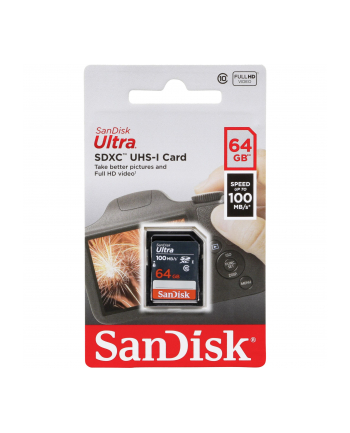 KARTA SANDISK ULTRA SDXC 64GB 100MB/s