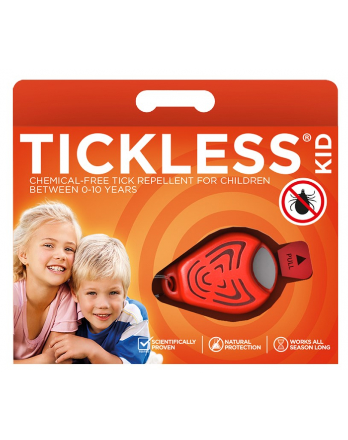 Odstraszacz kleszczy dla dzieci TickLess Kid orange główny