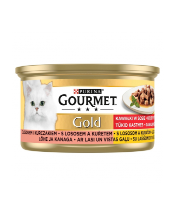 purina nestle GOURMET GOLD - łosoś i kurczak w sosie 85g