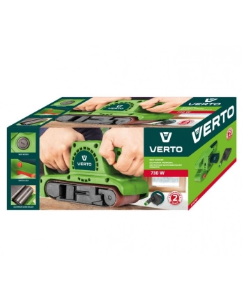 Szlifierka taśmowa 730W pas bezkońcowy 75 x 457 mm Verto