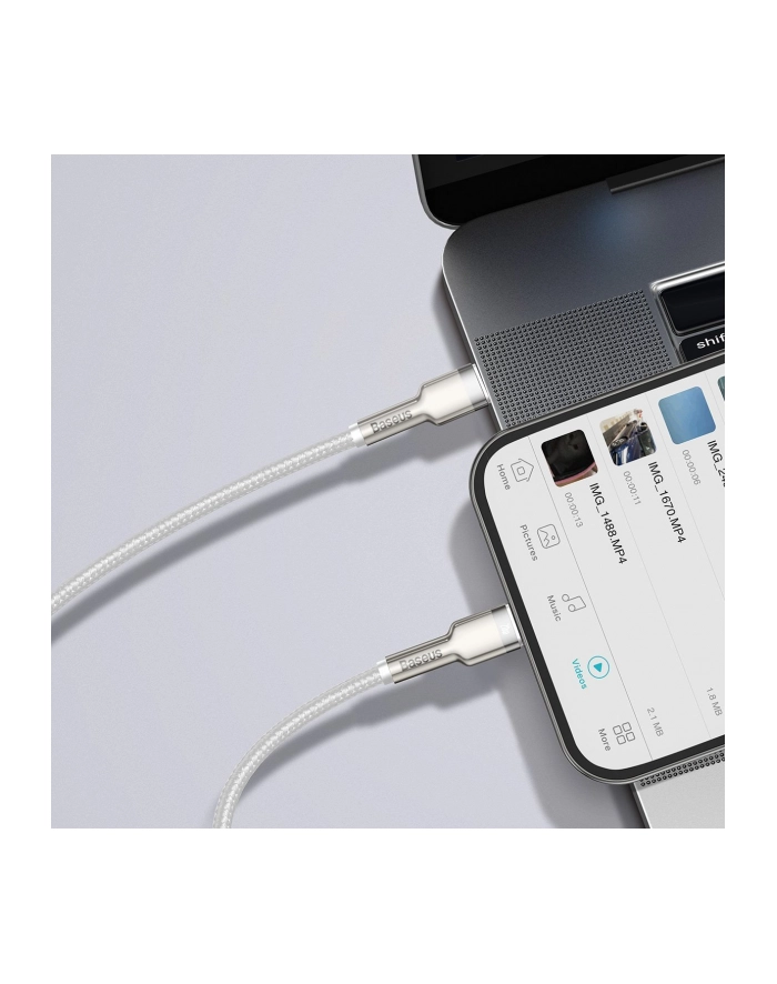BAS(wersja europejska)S KABEL USB-C LIGHTNING CAFULE PD 1M BIAŁY główny