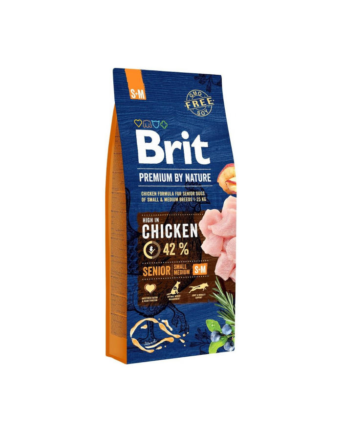 Brit Premium By Nature Senior S+M 15kg główny