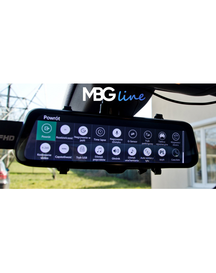 Wideorejestrator lusterko MBG LINE HS900 PRO Sony główny