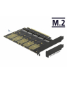 D-ELOCK KARTA PCI-E X16 -> 5X M2 LOW PROFILE KEY B + ADAPTERY SATA 90435 - nr 1