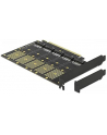 D-ELOCK KARTA PCI-E X16 -> 5X M2 LOW PROFILE KEY B + ADAPTERY SATA 90435 - nr 21