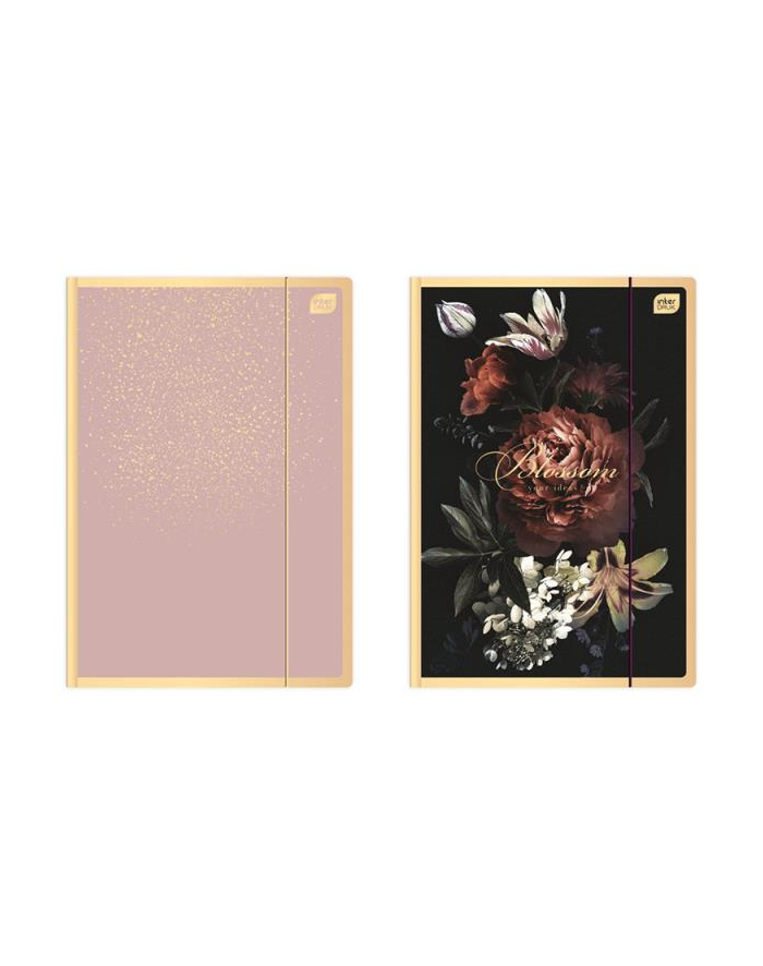 Teczka z gumką A4+ Satin Gold Blossom INTERDRUK główny