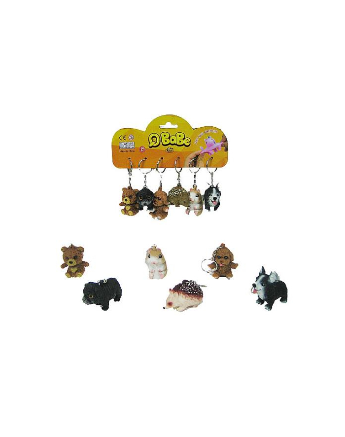hipo Brelok zwierzęta mix 5-6cm   cena za 1 sztukę główny