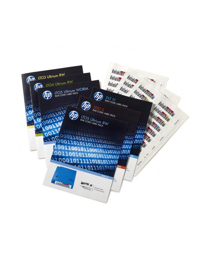 hewlett packard enterprise Pakiet etykiet LTO-6 Ultrium RW Q2013A główny