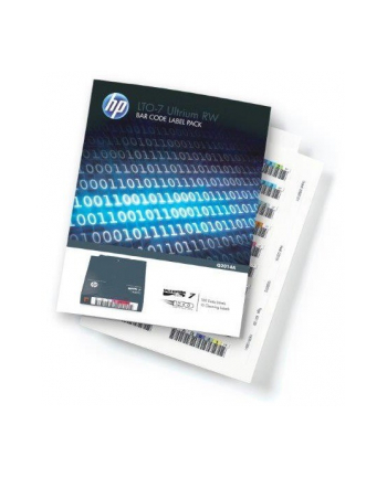 hewlett packard enterprise Pakiet etykiet LTO-7 Ultrium RW Q2014A nr 1