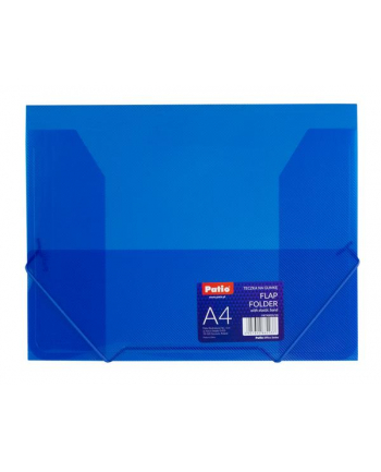 Teczka na gumkę A4 transparentna niebieska PAT4003S/N/18 Patio