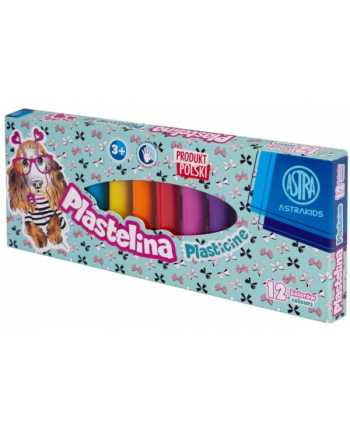 Plastelina Pieski 12 kolorów ASTRA