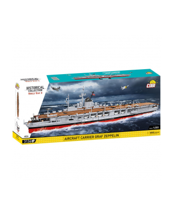 COBI 4826 Historical Collection WWII Niemiecki lotniskowiec Aircraft Carrier Graf Zeppelin 3136 klocków