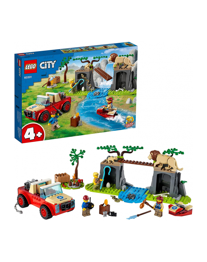 LEGO 60301 CITY Wildlife Terenówka ratowników dzikich zwierząt p4 główny