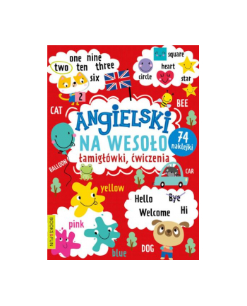 booksandfun Książka Angielski na wesoło. Łamigłówki, ćwiczenia. Books and fun