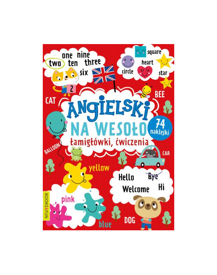 booksandfun Książka Angielski na wesoło. Łamigłówki, ćwiczenia. Books and fun główny