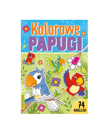 booksandfun Kolorowanka Kolorowe papugi. Books and fun