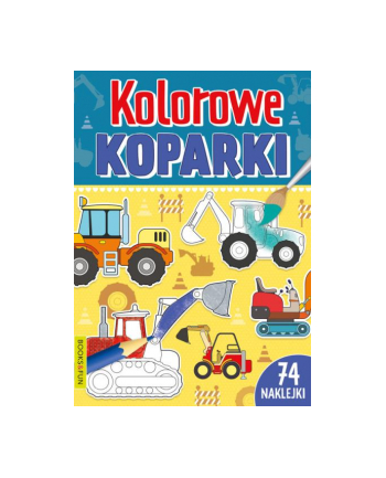 booksandfun Kolorowanka Kolorowe koparki. Books and fun