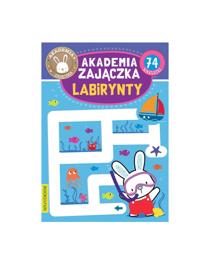 booksandfun Książka Akademia Zajączka. Labirynty. Books and fun główny