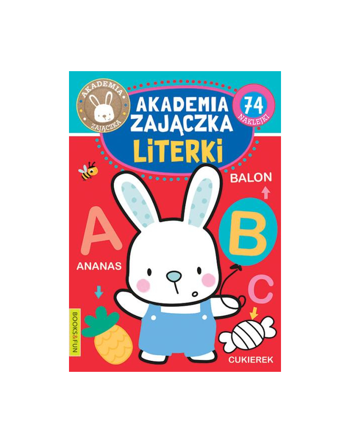 booksandfun Książka Akademia Zajączka. Literki. Books and fun główny