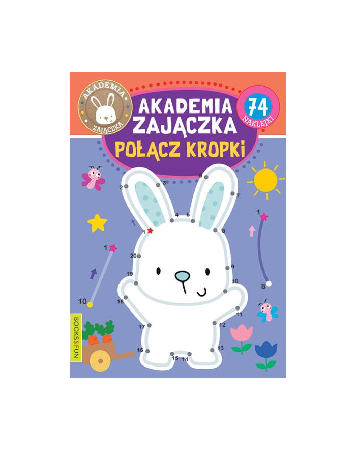 booksandfun Książka Akademia Zajączka. Połącz kropki. Books and fun główny