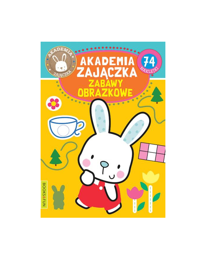 booksandfun Książka Akademia Zajączka. Zabawy obrazkowe. Books and fun główny