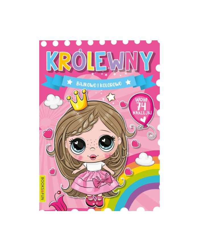 booksandfun Kolorowanka Królewny. Bajkowo i kolorowo. Books and fun główny