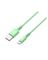 tb Kabel USB-USB C 1m silikonowy zielony - nr 1