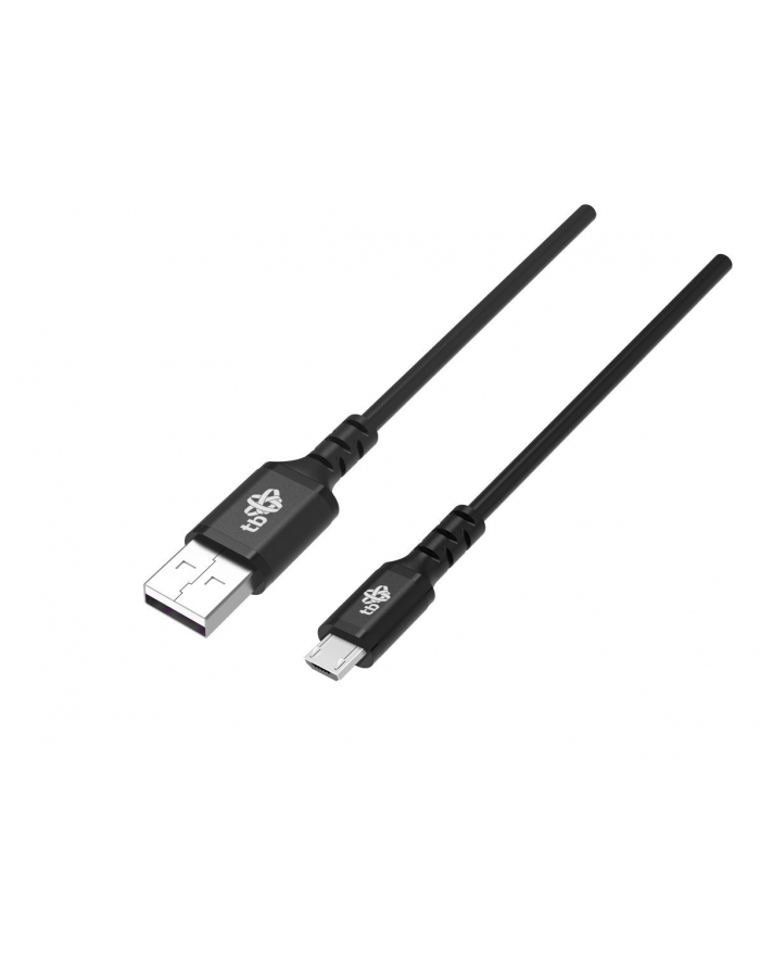 tb Kabel USB-Micro USB 1m silikonowy czarny główny