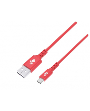 tb Kabel USB-Micro USB 1m silikonowy czerwony