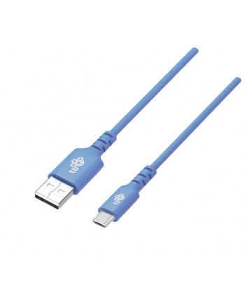 tb Kabel USB-Micro USB 1m silikonowy niebieski