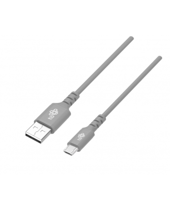 tb Kabel USB-Micro USB 1m silikonowy szary