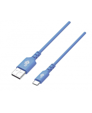 tb Kabel USB-USB C 1m silikonowy niebieski