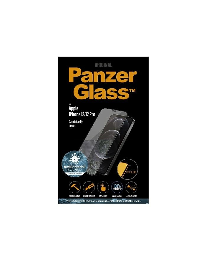 panzerglass Szkło ochronne E2E Super+ iPhone 12/12 Pro Case Friendly            AntiBacterial MicroFracture główny