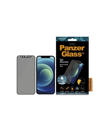 panzerglass Szkło ochronne E2E Super+ iPhone 12 Mini Case Friendly AntiBacterialMicrofracture Privacy