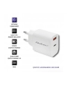 qoltec Ładowarka sieciowa | 18W | 5-12V | 1.5-3A | USB typ C PD |  USB QC 3.0 | Biała - nr 4