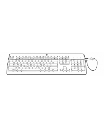 hewlett packard enterprise Zestaw USB FR Keyboard/Mouse Kit 631346-B21