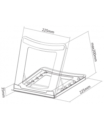neomounts by newstar Stojak na laptopa NSLS075 BLACK