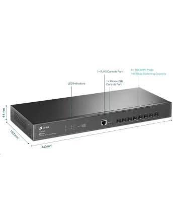 tp-link Przełącznik zarządzalny SX3008F switch 8xSFP+