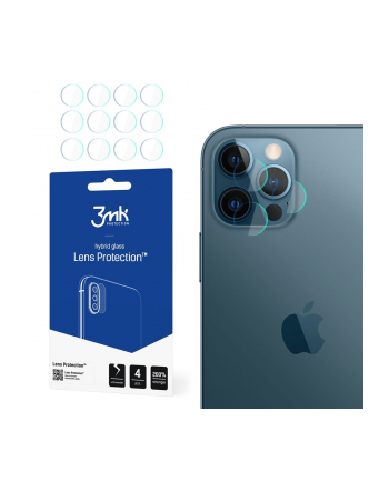3mk Szkło hybrydowe FlexibleGlass Lens iPhone 12 Pro 6,1  na obiektyw aparatu 4szt nr 2