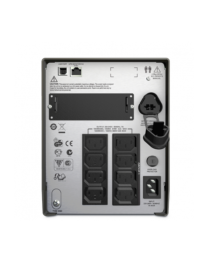 UPS APC SMT1000I Smart-UPS 1000VA LCD 230V, RS-232, USB główny