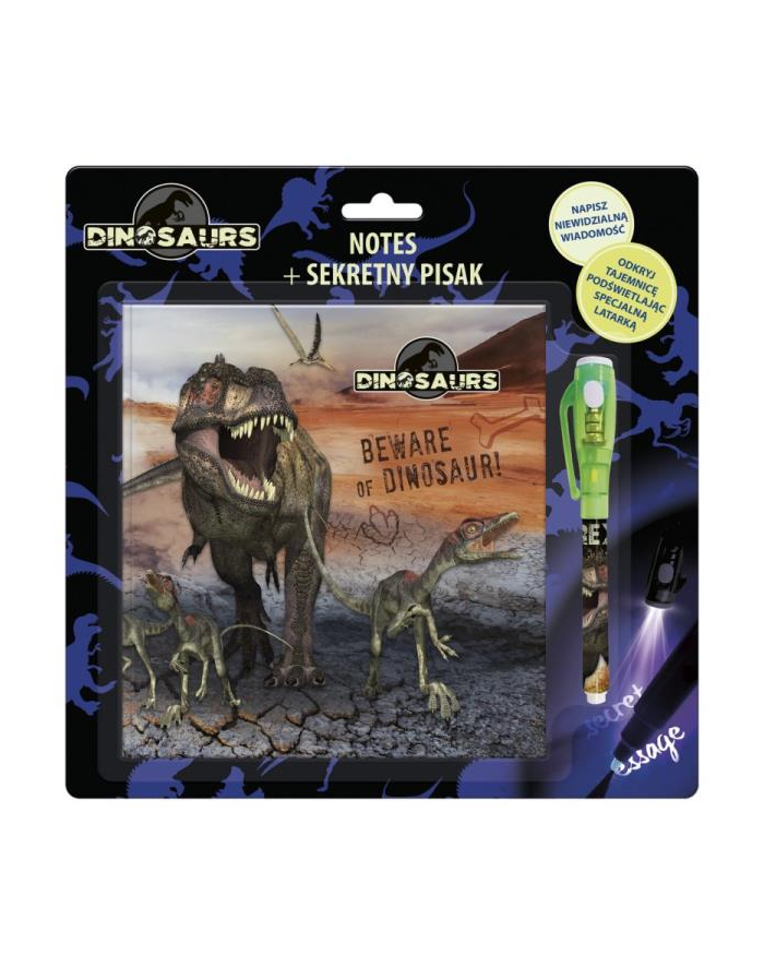 derform Notes w twardej oprawie + sekretny pisak Dinozaur 14 główny