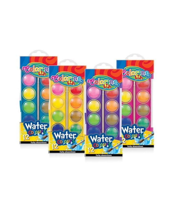patio Farby akwarelowe 12 kolorów mała pastylka 41508 Colorino Kids mix cena za 1 szt główny