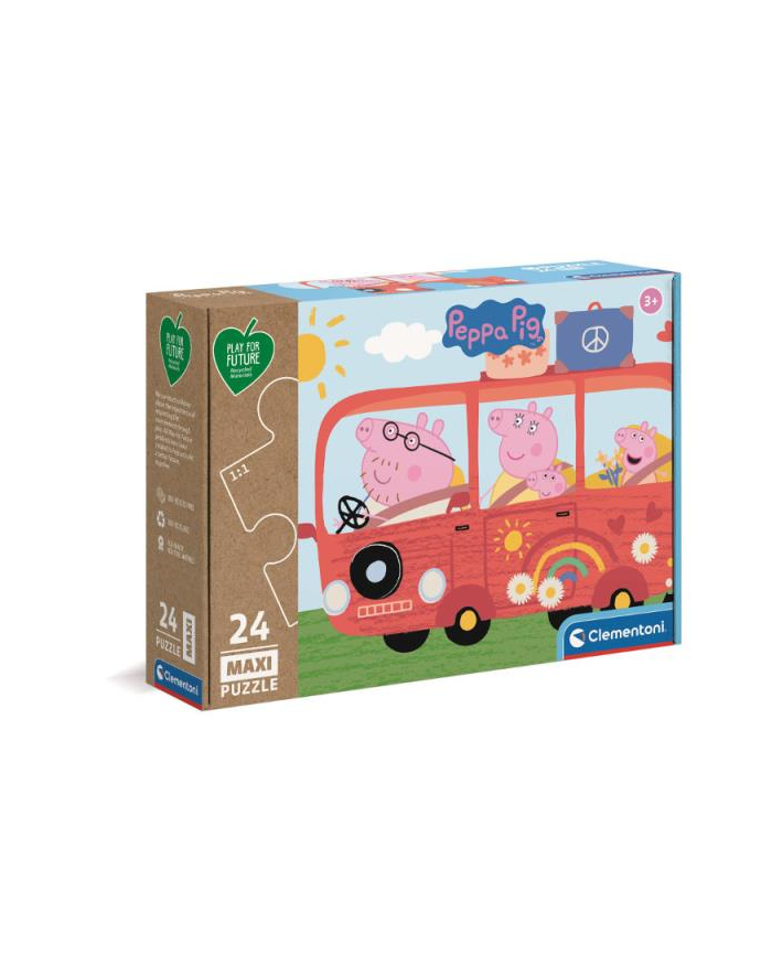 Clementoni Puzzle 24el Maxi podłogowe Play for future. Świnka Pepa 24221 p6 główny