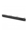 DIGITUS DN-97669 1U cable management panel with brush 4xsteel rings 40x75mm Kolor: CZARNY RAL 9005 - nr 18