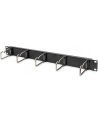 DIGITUS DN-97667 1U cable management panel 5xsteel rings 40x75mm Kolor: CZARNY RAL 9005 - nr 16