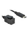 D-ELOCK Keystone Module USB 3.0 C female > USB 3.0 C male with cable - nr 1