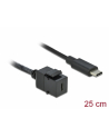 D-ELOCK Keystone Module USB 3.0 C female > USB 3.0 C male with cable - nr 2